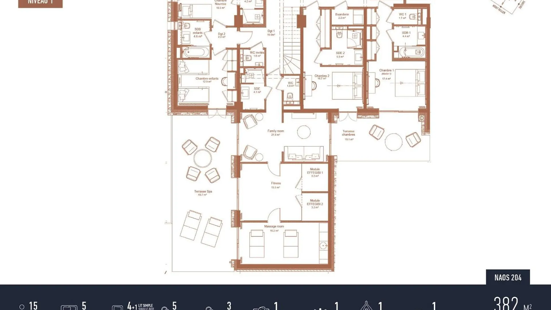 Antares Naos 204D - Huge Duplex Luxury Apartment Ski Inski Out Meribel